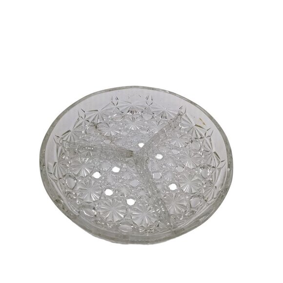 Imperial Galls Daisy and buttons divided relish tray serving dish 7.5 in Holi - Picture 2 of 11